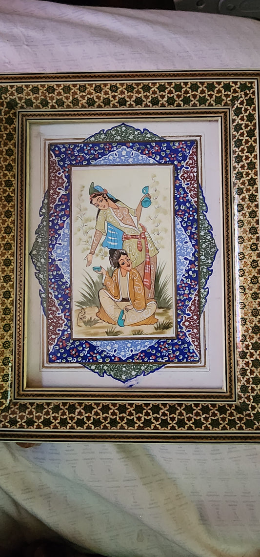 Antique Persian Handpainted Art